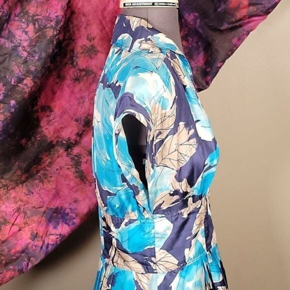 Nanette Lepore Silk Fit & Flare Dress Sz 4 - Picture 5 of 13